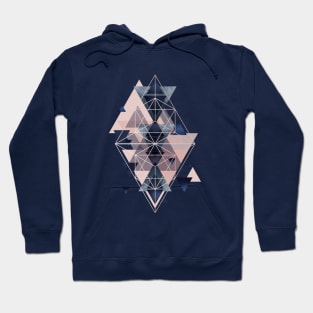 Blush Navy Geometric Hoodie